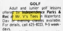 Mr. Vs Tees Driving Range - Aug 1983 Mention (newer photo)